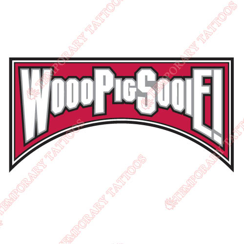 Arkansas Razorbacks 2001 2008 Wordmark Logo2 Customize Temporary Tattoos Stickers N3741